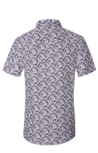 Load image into Gallery viewer, BUCKEROO SHIRTS: WHITE/BLACK PAISLEY SHORT SLEEVE
