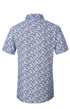 Load image into Gallery viewer, BUCKEROO SHIRTS: LIGHT BLUE/WHITE PAISLEY SHORT SLEEVE
