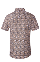 Load image into Gallery viewer, BUCKEROO SHIRTS: TAN/BLACK PAISLEY SHORT SLEEVE
