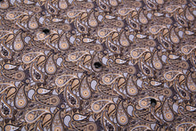 Load image into Gallery viewer, BUCKEROO SHIRTS: TAN/BLACK PAISLEY
