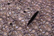 Load image into Gallery viewer, BUCKEROO SHIRTS: TAN/BLACK PAISLEY
