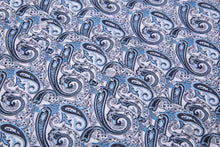 Load image into Gallery viewer, BUCKEROO SHIRTS: LIGHT BLUE/WHITE PAISLEY
